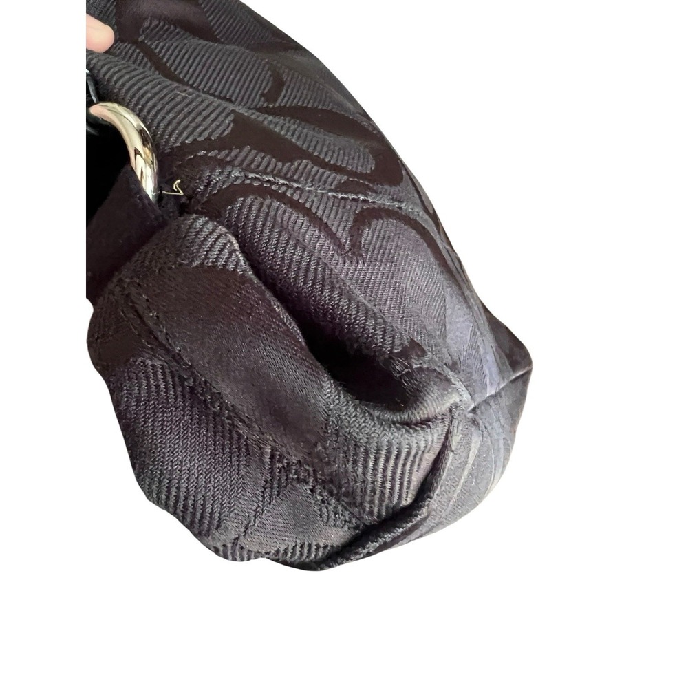 Coach Black Signature Ashley Shoulder Bag Crossbody w/Patent Leather Trim - Picture 10 of 16